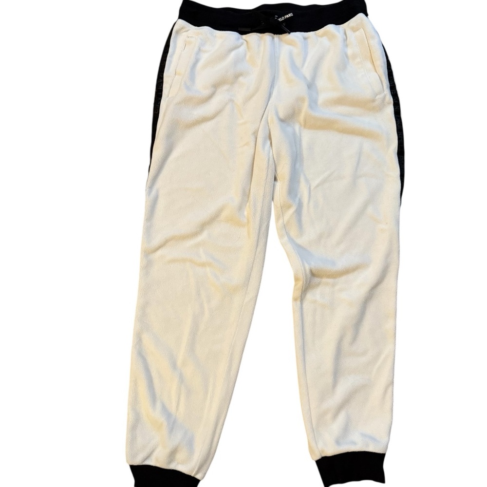 Karl Lagerfeld Ivory and Black Joggers